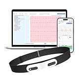 CheckMe ER1-LW 72 Stunden Langzeit-EKG Gerät mit AI-Analyse | EKG Gerät für Zuhause, EKG-Ereignismarker-Funktion, App & PC-Software, Kompatibel mit Allgemeine Elektrodenpads