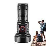 Generisch Kleine Schlüsselanhänger Taschenlampe - Fünf Modi Wiederaufladbare Taschenlampe,Stabiles Multifunktions Licht für Wandern Klettern Camping Reisen