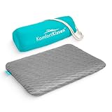 Premium Memory Foam Flaches Kissen für Bauchschläfer - Hochwertiger Komfort, 5 cm Höhe, Bamboo-Bezug