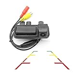 Vlicevrn HD Auto Rückfahrkamera Kofferraum Griff mit Fischauge Objektiv Nachtsicht Backup Parkkamera Wasserdicht IP68 Fahrzeugkamera für Mercedes Benz B Klasse W246 / Mercedes Benz B180 B200