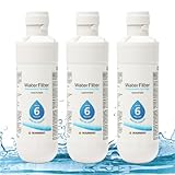 Refrigerator Water Filter for LG LT1000P, Universal Fridge Water Filter Replacement, Water Filter Odor Filter for Refrigerator Freezer Water Filter Cartridge(3pcs)