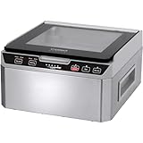 Caso VacuChef 40 - Kammervakuumierer aus Edelstahl, 3L Vakuumkammer 70 Liter/Minute, doppelte Schweißnaht, einstellbare Vakuum- und Schweißzeit, 1417