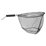 BESPORTBLE Fliegenfischernetz würfelunterlage einhelll Angler ausrüstung Fishing fischentschupper zum Angeln fangen Landung groß Werkzeug Fischernetzkorb Tauchfischnetz Aluminiumlegierung