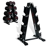 ZEERO Kurzhantel Rack, 4/5 Ebenen Hantelständer, Passend zu hanteln und Kurzhanteln, Hantelregal für Zuhause, Max.300kg Hantelablage