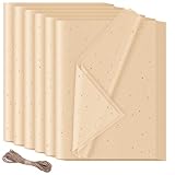 HXJDAM 30 Blatt Glitter Seidenpapier Verpackungsmaterial, Seidenpapier Braun 50x70 cm, Glitzerpapier Geschenkpapier Braun, Tissue Paper für Geschenkverpackungen Füller, Kunsthandwerk, Geburtstag