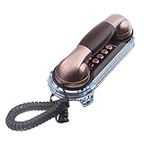 MT025 Schnurgebundenes Festnetztelefon mit einstellbarer und letzter Wahlwiederholung, beleuchteter eingehender Anruf