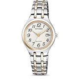 Citizen Damen Analog Solar Uhr mit Edelstahl Armband EW2486-87A