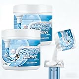 Rohrreiniger Extrem Stark Abflussreiniger, Schnellwirkend & Effizient, 260g Leistungsstarkes Rohrreinigungsmittel Pulver, Pipeline Dredging Agent, für Küche, Bad & Toilette (2 pcs)