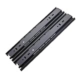 Schubladenschienen Vollauszug, Teleskopauszug, Schubladen Auszug für Küchenschrankschubladen Schlafzimmerkommoden, Seitlich Montiert Tragfähigkeit: 35 KG(50 cm)