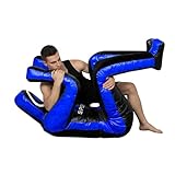 MMA Grappling Dummy 180 cm – Judo, Wrestling, BJJ, Selbstverteidigungstraining Dummy Vinylstoff Ungefüllter Boxsack für Submission- und Verteidigungsübungen (Blue - Vinyl)