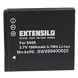 EXTENSILO 1x Akku Ersatz für Ricoh DB-70 für Kamera (1000mAh, 3,7V, Li-Ion)
