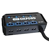 Oxford Motorrad 12V Sicherungskasten mit Relais Schnellverdrahtung 4-fach Sicherungshalter mit Kontrollleuchten & 5A Sicherung für Motorrad Scheinwerfer Navigation Telefonhalter Ladegerät Beheizte