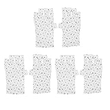 Almeigrity 3 Paar Anti-UV-Handschuhe, kurzer Stil, Anti-Strahlung, UV-Schutz, Anti-Licht-Gel-Maniküre-Handschuhe, UV-Handschuhe für Nägel