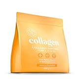 Collagen Pulver [400g] | Premium Kollagen Hydrolysat | Peptide Typ 1, 2 & 3 | Hochdosiert Kollagenpulver mit Hyaluronsäure und Elastin | Vanillegeschmack | in Deutschland hergestellt | Alpha Foods