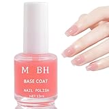 Virellay 13 ML Unterlack für Fingernägel, Rosa Base Coat Nagellack Schnelltrocknend ohne UV-Lampe, Pink Klarlack nagellack, Base Coat ohne Schwitzschicht für Nagelstudio DIY Home (Base Coat, 13 ML)