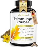 360 Johanniskraut Kapseln mit 1000mg Johanniskraut-Extrakt + GABA + L-Tryptophan - pflanzlicher Stimmungsaufheller hochdosiert - STIMMUNGSZAUBER