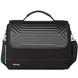 DOMISO 17 Zoll Wasserdicht Laptop Tasche Aktentasche Schultertasche Notebooktasche Business für 17-17.3' Notebook/Dell/Lenovo/Acer/HP/MSI/ASUS, Schwarz 2