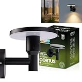 Lumiled LED Außenwandleuchte CCT 12W 3000-6500K IP65 Schwarz Wandleuchte Außen Modern Aluminium Warmweiß Neutralweiß Kaltweiß Außenlampe Fassadenlampe Wandlampe Garten Terrasse Eingang