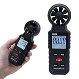 Tolesum 3 in 1 Digitaler Windmesser,Anemometer Handheld mit Messung der Windgeschwindigkeit, Temperatur,Windchill Wind Speed Meter Gauge für Surfen/Drohne/HAVC/Segeln