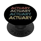 Actuary Retro Aktuar Risikomanager Versicherung - PopSockets Ausziehbarer Sockel und Griff für Smartphones und Tablets