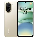 XIAOMI Redmi A5 Smartphone, 4+128GB, Gold, Superklare 32MP AI-Kamera, 5200mAh Akku, Leistungsstarker Octa-Core-Prozessor, Immersives 6,88' 120Hz Display