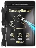 Nasenpflaster Nasal Strips Anti Schnarch Nose Strips Nasenpflaster Schnarchen Nasen Tape Besser Atmen Schnarchpflaster Besser Atmen Nasenstrips 60 Stück für Erkältete Verstopfte Nase & Sport