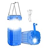 Hogvinnatil Solarlaterne Camping – leistungsstarke Solarlaterne für Wandern – wiederaufladbar 3000 mAh wasserdicht tragbar Reise Zelt Auto Angeln Wandern Wandern