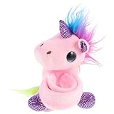ERINGOGO Knall Knall Party einhornpartydeko Unicorn Toy Party-Slap-Armbänder dekoratives Klapparmband Kinderarmbänder Partygeschenke Schlagringe Plüsch Rosa