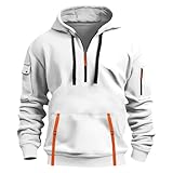 Individuelle Hoodies Herren Sweatshirts mit eigenem Foto/Text, Personalisierte Pullover mit Tasche und Kordelzug, Benutzerdefinierte Kapuzenpullover, Personalisiert Hoody auf Vorder-/Rückseite