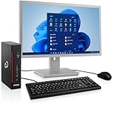 24' FullHD Komplett Mini PC 10-Watt Office, Intel Pentium 4400G 2x3.3 GHz, 8GB, 128GB SSD, Windows 11 Pro, WLAN, DP, DVI, Gigabit LAN, USB 3.0, MS Office 2010 Starter, 3 Jahre Garantie! #8177