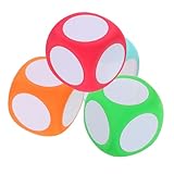 Gogogmee 4 Stück Teiliges Schaumstoffwürfel mit Beschreibbarer Abwischbarer Oberfläche Wiederverwendbare Lernwürfel für Mathe Zählen Geometrie DIY Spiele und Unterrichtsmaterial