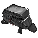 Magnetische Motorradtasche – wasserdichte Tanktasche mit transparenter Tasche, tragbarer, starker Boden, Reise-Organizer, für Fahrer, Männer, Frauen, regendicht, Motorrad-Tankgepäck für Touren
