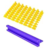 Clicitina Alphabet alphanumerische Form Stempel Plätzchen DIY Brief Stamper Kekse Werkzeuge Kuchenform Bvs171 (Yellow, One Size)