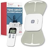 TERAPIO Kabelloses TENS Gerät zur Natürlichen Schmerztherapie. Tragbares TENS-Gerät & Muskelstimulator mit Fernbedienung. Wiederaufladbar, 15 Modi für Rücken, Nacken, Arm, Knie & Schmerzbehandlung