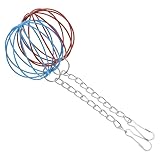 HIAKDOFT 2 Stück Kaninchen Heuball Futterspender mit Aufhängung Kleine Futterspeicher Kugeln für Kleintiere Robustes für Hasen Meerschweinchen Chinchillas zur Beschäftigung und Fütterung