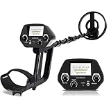 Metalldetektor, Metalldetektor Profi für Erwachsene Anfänger und Kinder – Leichter Hochpräziser Metalldetektoren mit Wasserdichter Suchspule verstellbarem Länge (78–107 cm)