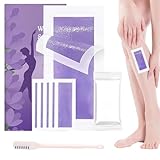 REALOKMAN Körperwachsstreifen Zur Haarentfernung – 60 Stück, Wachsset for Frauen Und Männer, Reisefreundliche Wachsstreifen, Wachsstreifen for Beine, Bikinizone, Achseln, Gesicht(1pc)
