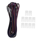 HOLIDYOYO 10 Stück Teiliges Rgb LED Strip Verbinder Lötfreie Hitzebeständige Steckverbinder für LED Lichtband Transparent Robust Installieren für Nahtlose Rgb Lichtstreifen Verbindung
