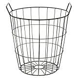 SIDCO Erntekorb Draht Drahtkob Kartoffel Korb Laubkorb Gartenkorb Draht Metall Dunkelgrau