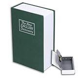 Sparbuch-Box, tragbare Buch-versteckte Aufbewahrung, Simulation, Wörterbuch-förmige Buch-Safe-Hülle, innovatives Sparbuch für Zuhause, Büro, Reisen