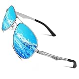 CGID Sonnenbrille Herren Pilotenbrille Polarisiert Piloten Polarisierte Sonnenbrillen Männer Pilot Unisex Prämie Al MG Metall Rahmen