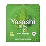 Yasashi Tee | Pure Kräuter | 16 Pyramidenbeutel | Glutenfrei | Laktosefrei | Vegan