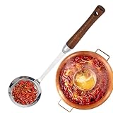Küchenlöffel, Fettlöffel, rutschfest, feinmaschig, für Lebensmittel, Öl und Fett, Brühe, Küche zu Hause
