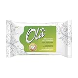 OLA Feuchtes Toilettenpapier – (1x40 Stück) Feuchttücher – Kamillenextrakt & Milchsäure, spülbar, empfindliche Haut – 40 Stück