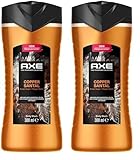 Axe Fine Fragrance Collection Duschgel Copper Santal Premium Body Wash für 12H langanhaltende Frische verleiht einen spektakulären Duft unter der Dusche 300 ml (Packung mit 2)