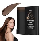2-in-1 Haarfarbe Stick & Kamm, sichere und bequeme Kamm Haarfarbe, Touch up Stick, wasserdicht und schweißdicht für schnelle Berührung,03# Braun