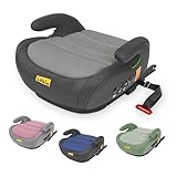 Jovikids Sitzerhöhung Auto Kinder ISOFIX, ECE R129 Kindersitzerhöhung 125-150cm, Verdickter Stoffbezug & Isofix Einführhilfe, Leicht Waschbar