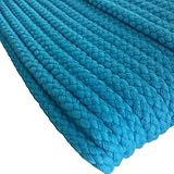 Baumwollkordel 8 mm – 100 % Baumwolle – Meterware ab 1 m – in 36 Farben – Kordel zum Nähen für Turnbeutel, Taschen, Kleidung, Hoodies, Jogginghosen, Accessoires & DIY-Projekte (türkis)