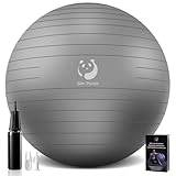 Slim Panda Gymnastikball, 55-85CM Explosionsgeschützt und rutschfest Sitzball mit Pumpe, Soft Yoga Ball Exercise Aufblasbarer Ball für Senioren Therapie, Hause, Fitness, Balance Training