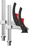 BESSEY Spannelement für Multifunktionstische TW20-15-8KLI-SET, Stabiler Gleitbügel aus leichtem Magnesium zum schnellen und vibrationssicheren Spannen, Gewicht 0,62 Kg